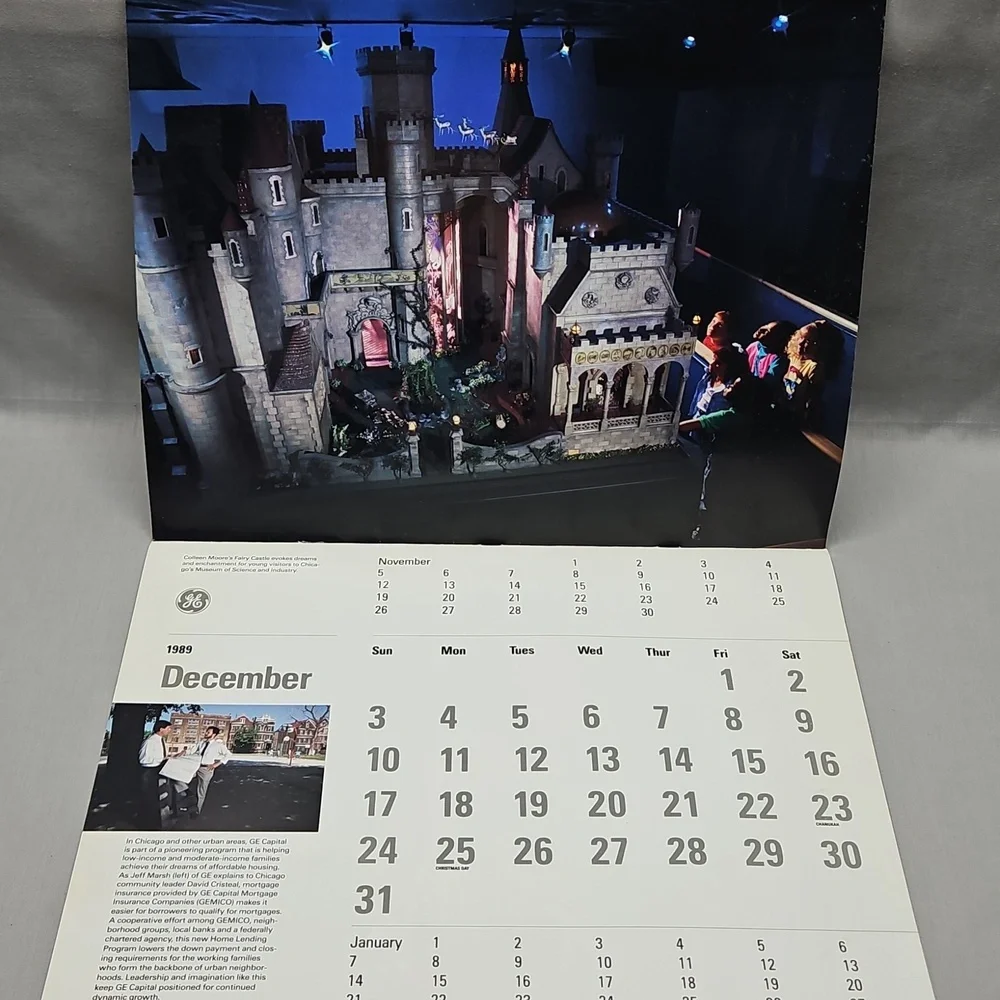 1990 GE General Electric Calender